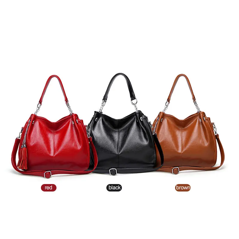 

2021 high quality women's brown pu leather women shoulder bag private label handbags from china, Customized