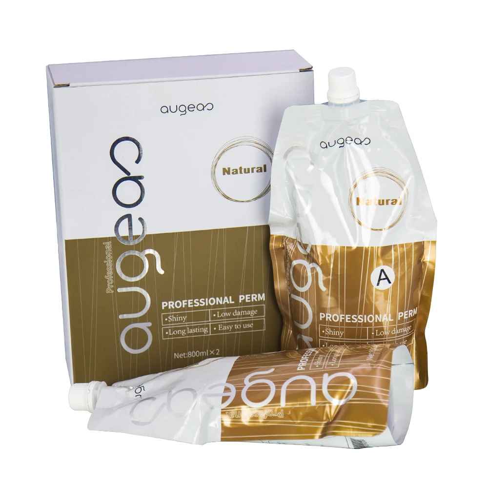 

Wholesale manufacturer Augeas brand 800ml*2 rebonding keratin permanent hair straightening cream in stock