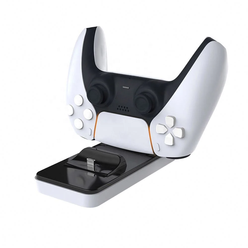

PS5 Control Charger for playstation 5 Controller Charging Dock Wireless Charger Station Dual USB Charger for PS5, Black white