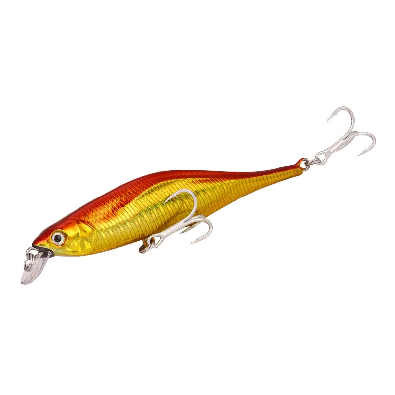 

1Piece 110mm 11g Isca Artificial Minnow Wobblers Crankbait With 2 Treble Hooks For Ocean Fishing Bait Lure Tackle Pesca