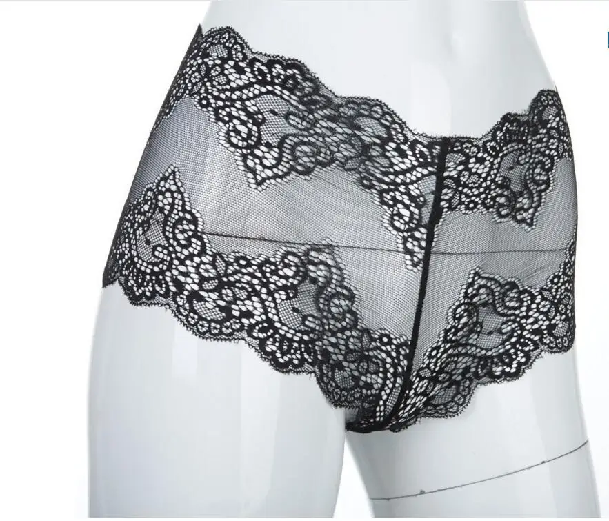 

Large size sexy transparent lace mesh briefs Women's Panties, Photo