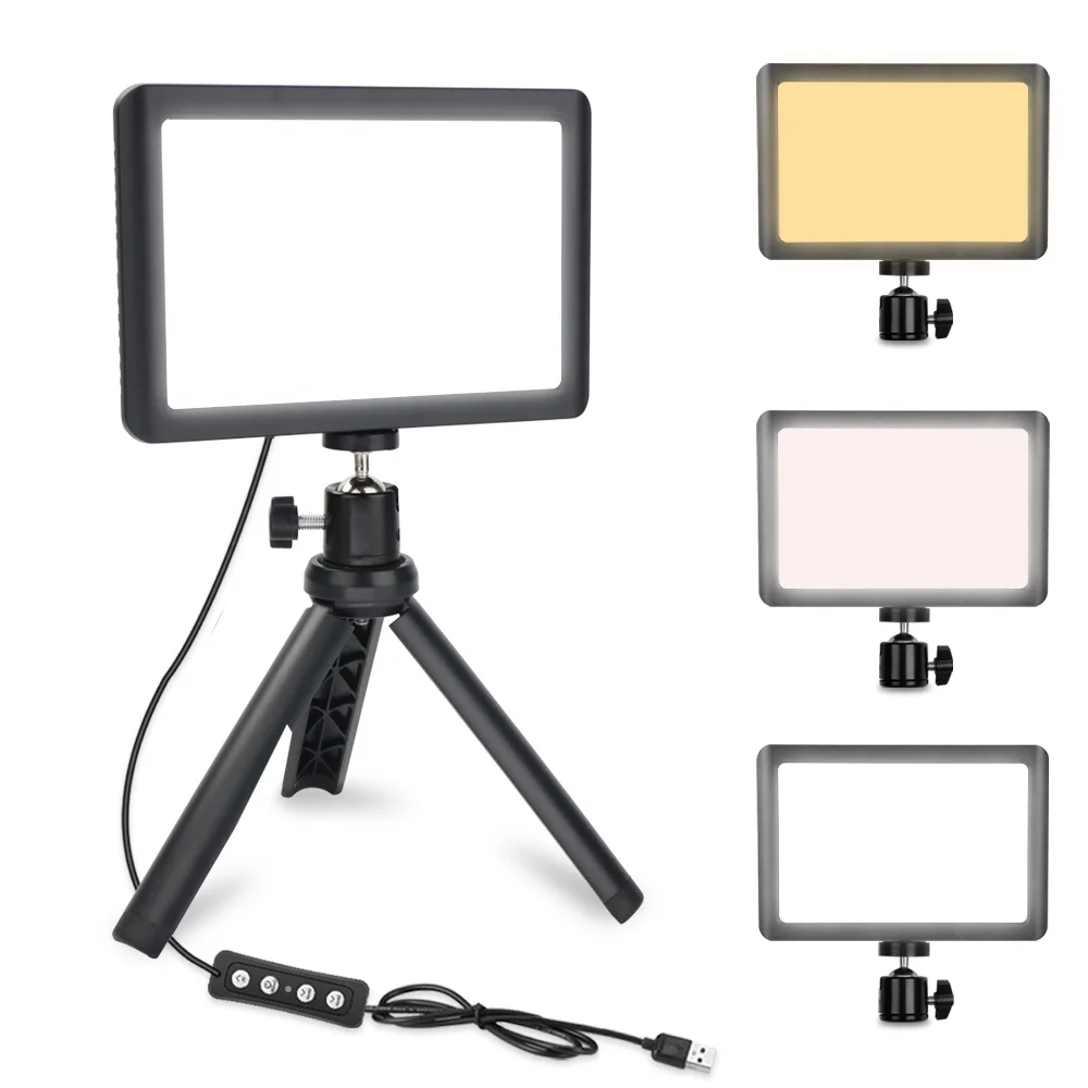 

Portable Dimmable LED Panel Light Photography Video Camera Fill Light