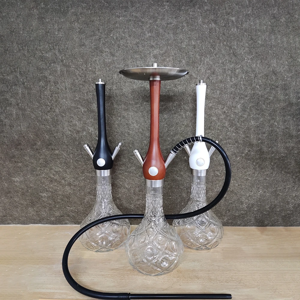 

High Quality Wookah Hookah Stainless Steel Material Wood Hookah, Picture
