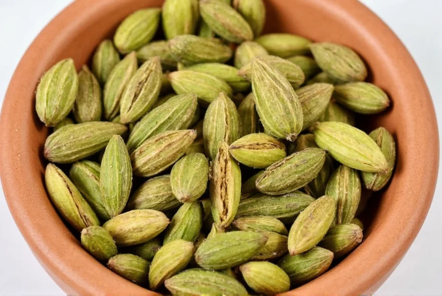 Traditional Indian chai preparation with cardamom pods being added to boiling milk and tea leaves in brass pot