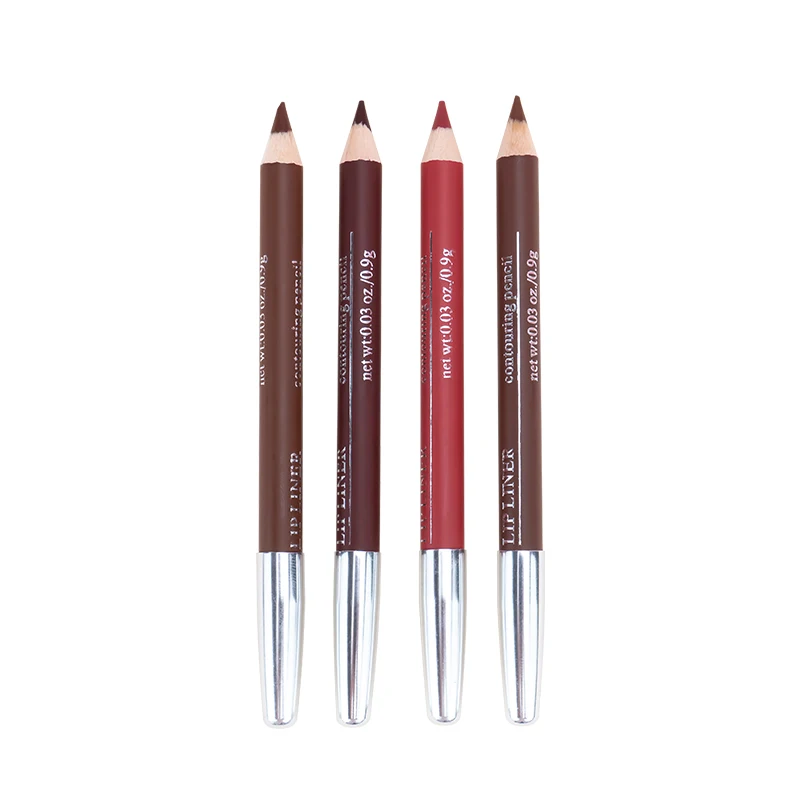 

Best selling easy to wear vegan lip liner pencils with smudge back, Multi-colors