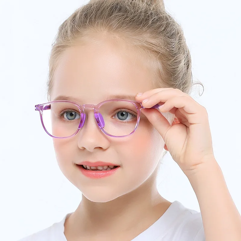 

New TR90 color children and pupils two-color light and soft with myopia glasses frame glasses boys and girls eyeglasses frames