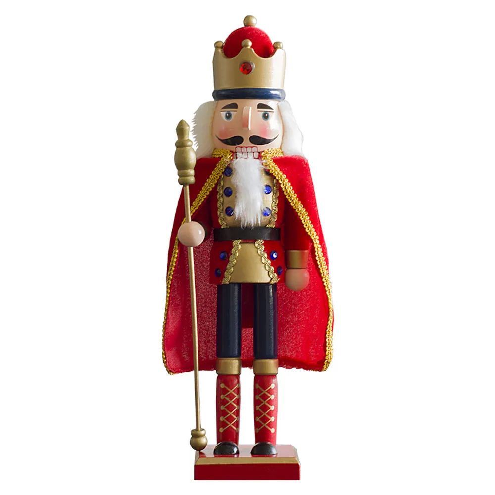 

Wholesale Christmas Nutcracker Wooden Candy Series Nutcracker King Soldier 38CM Set Desktop Decoration