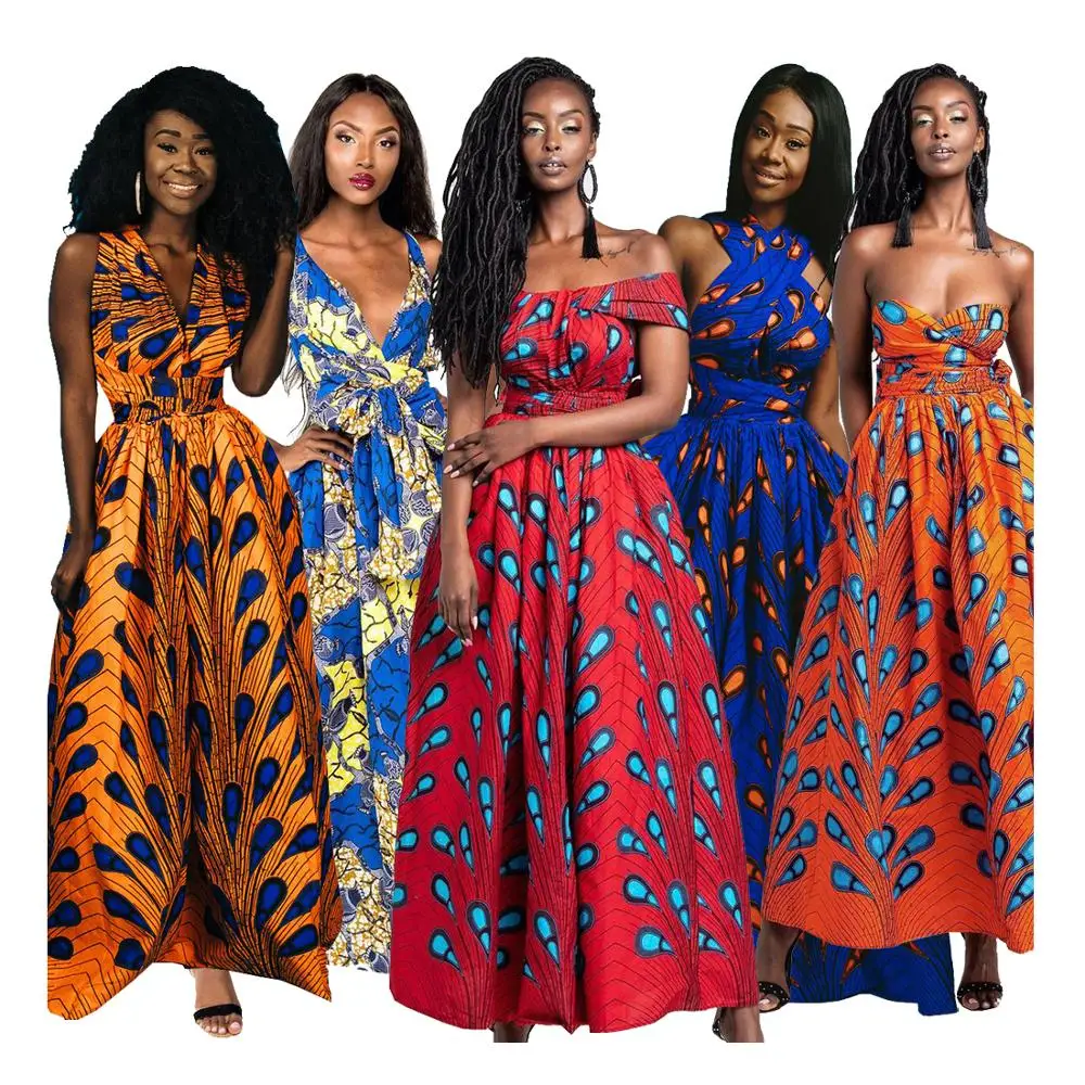 

As pictures showed sleeveless ladies fashion print designs casual dashiki clothing kitenge maxi dress for african women, As photo showed