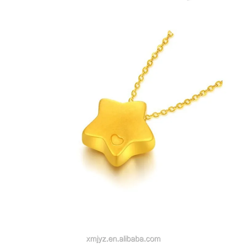 

Certified 3D Hard Gold Little Star 999 Pure Gold Pendant 18K Necklace Factory Direct Wholesale