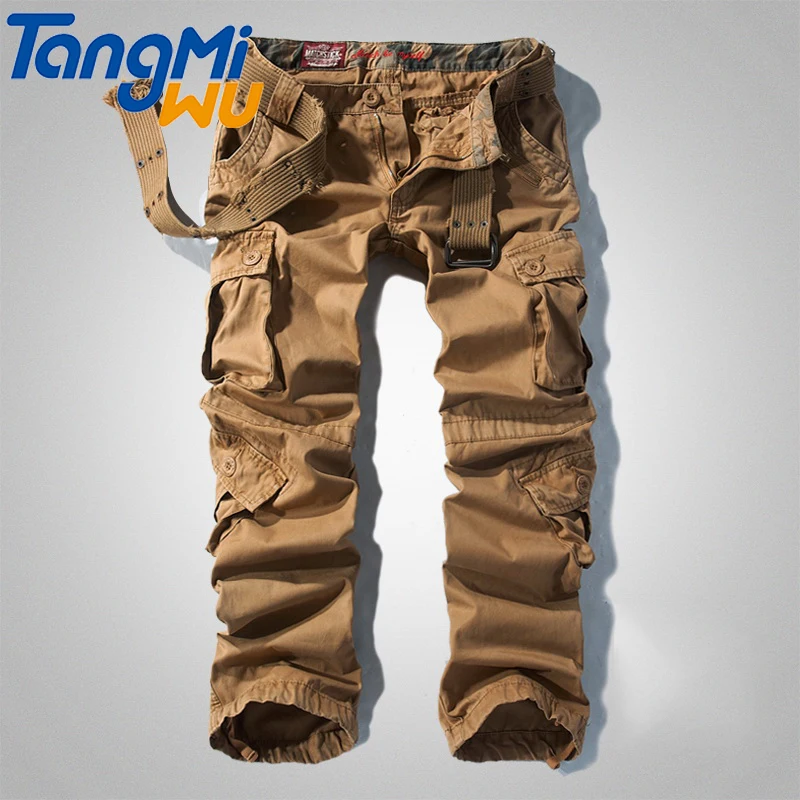 

TMW High quality wholesale thick pocket pants men vintage tactical trousers khaki side pocket trousers army tactical pants