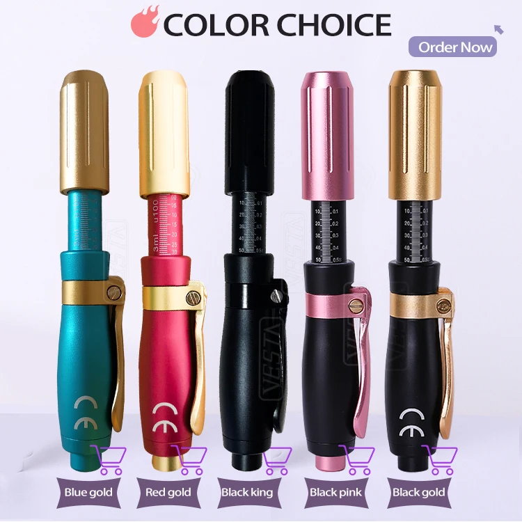 

USA Visible Vesta 2021 Hot Sale New Pink Pen Ampoules High Quality Hyaluronic Pen Injection Lip Filler Pen Lip Enhancement