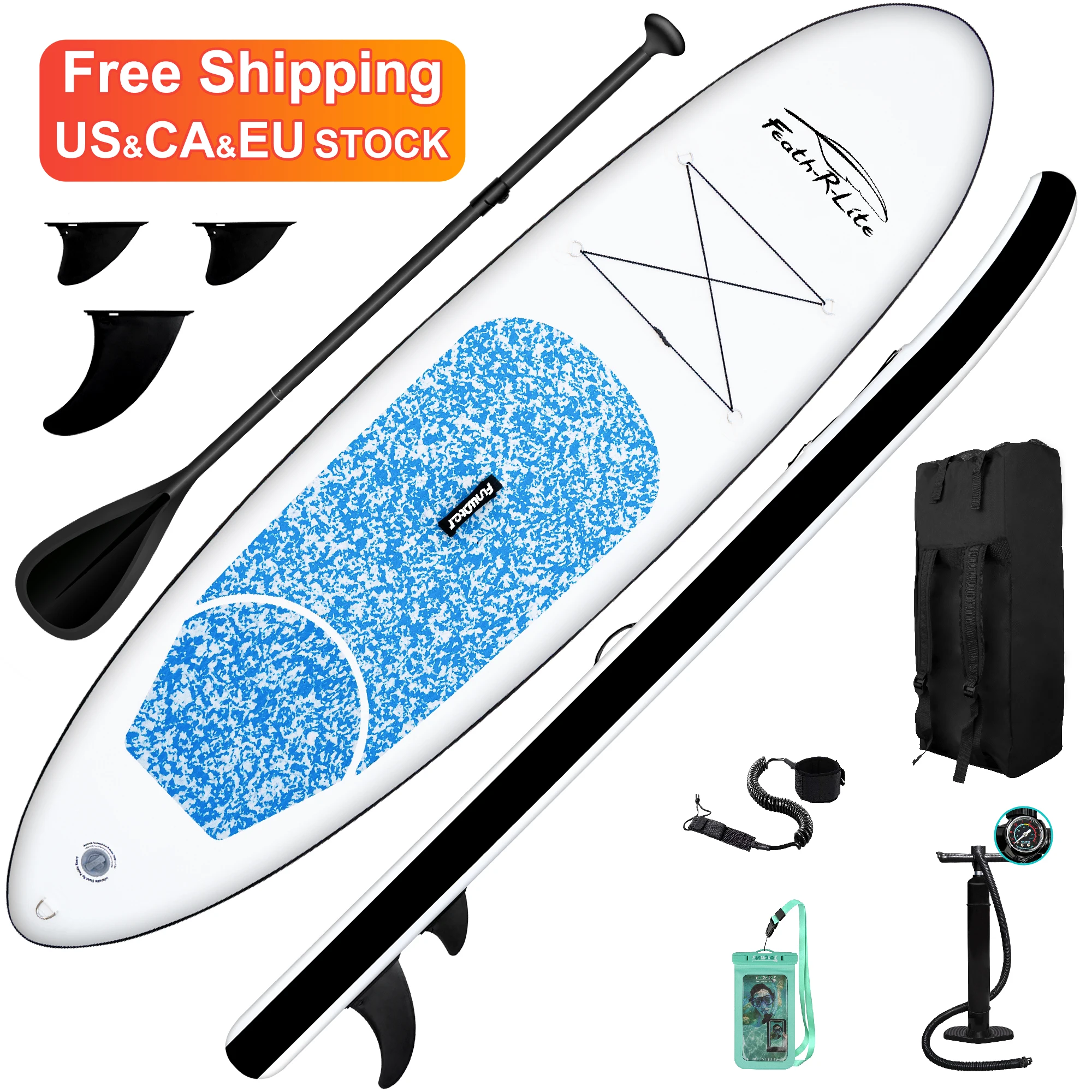 

FUNWATER Free Shipping Dropshipping OEM 10' Cheap Price sup board inflatable board stand up paddle board bag softboard surf