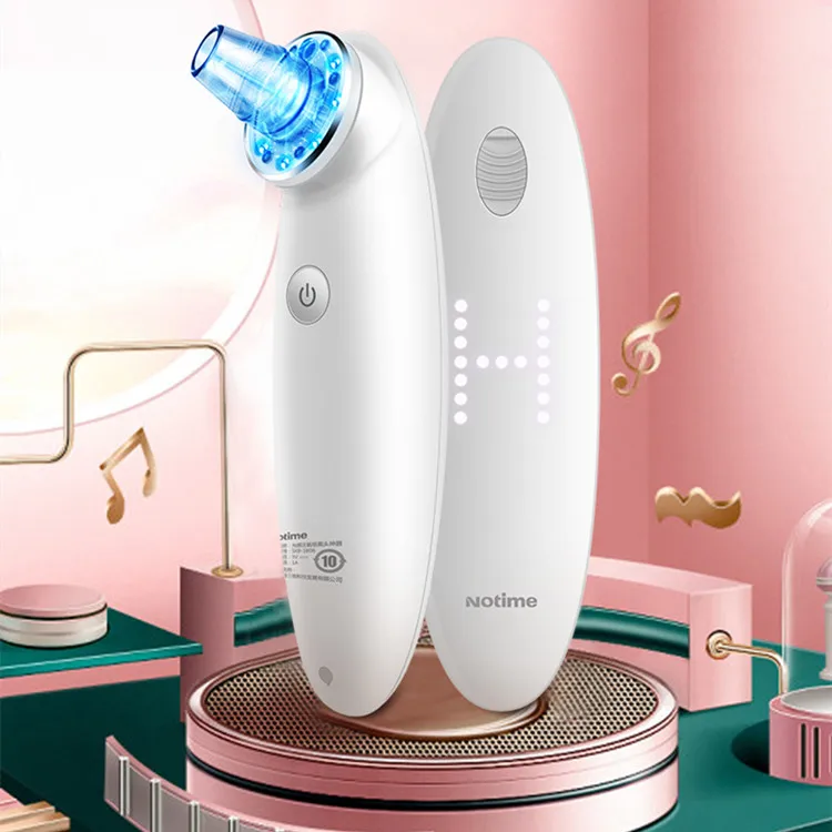 

acne remover mini electric small nose pore cleaner pore vacuum blackhead remover tools machine with vacuum suction device, White/pink