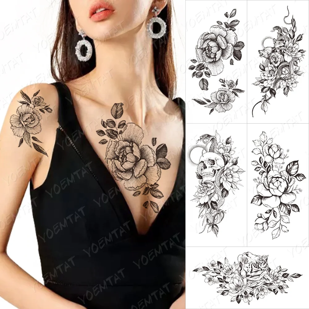 

YOEMTAT Customized Eco Water Based Chest Temporary Tattoo Sticker With Cheap Price, Cmyk