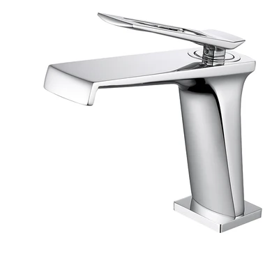 

Chrome Single Level Bathroom wash basin faucet Deck Mounted Basin Mixer Chrome Basin faucet lavatory faucet