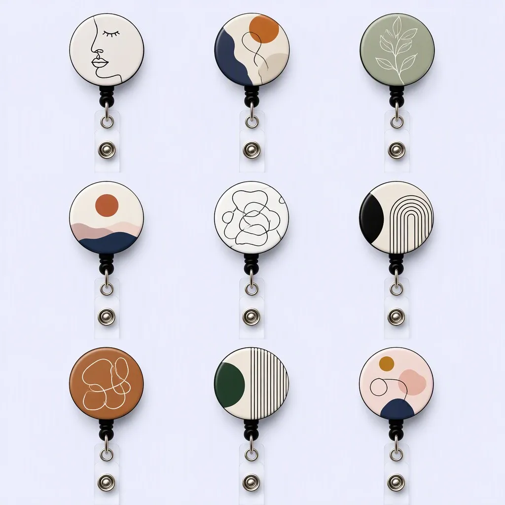 Minimalist Art Badge Reels