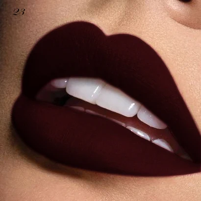 

Top Selling Burgundy Color Custom Private Label Vegan Liquid Matte Lipstick, 32 colour for your choose