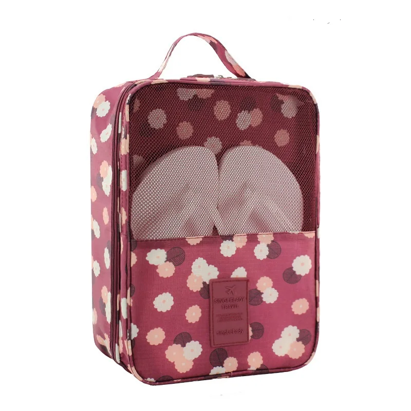 

Customizable and logo portable compartment shoe storage nylon bag, Customized color