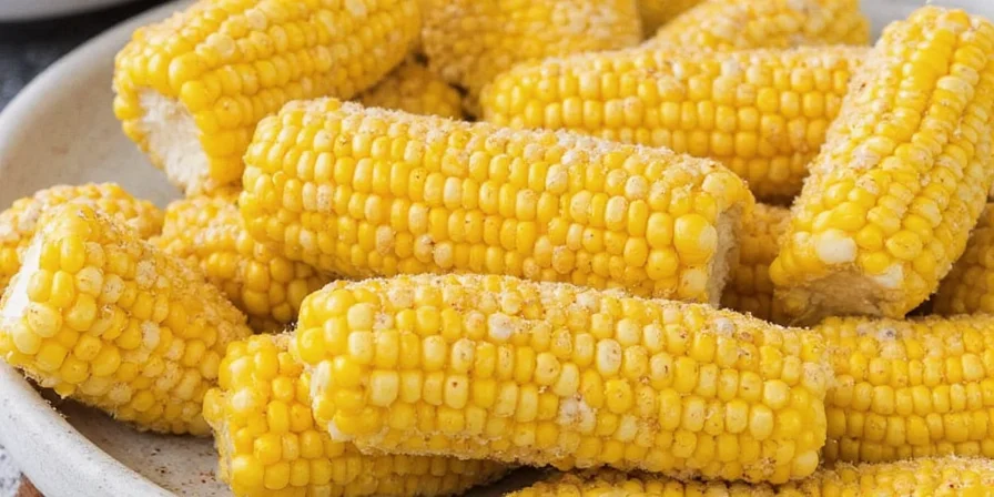 Fire roasted sweet corn on the cob