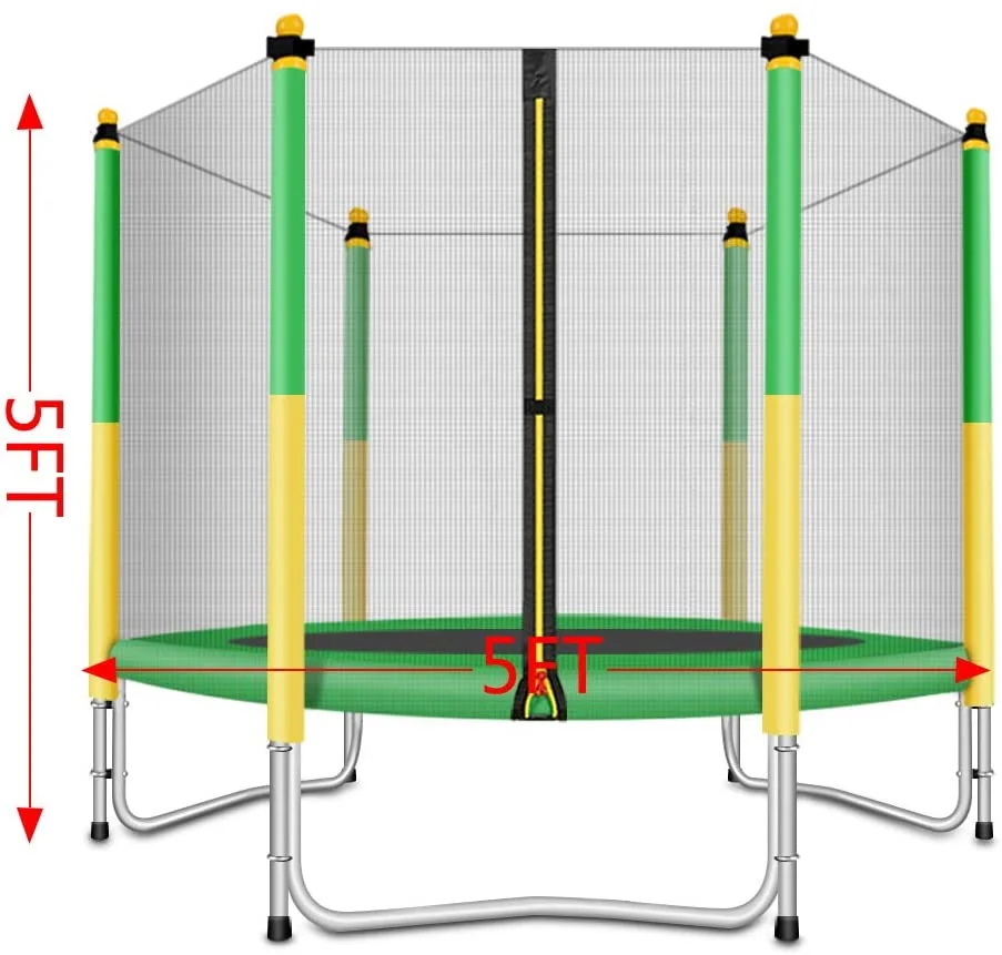 

Trampoline with Safety Enclosure -Indoor or Outdoor Trampoline for Kids, Customized color