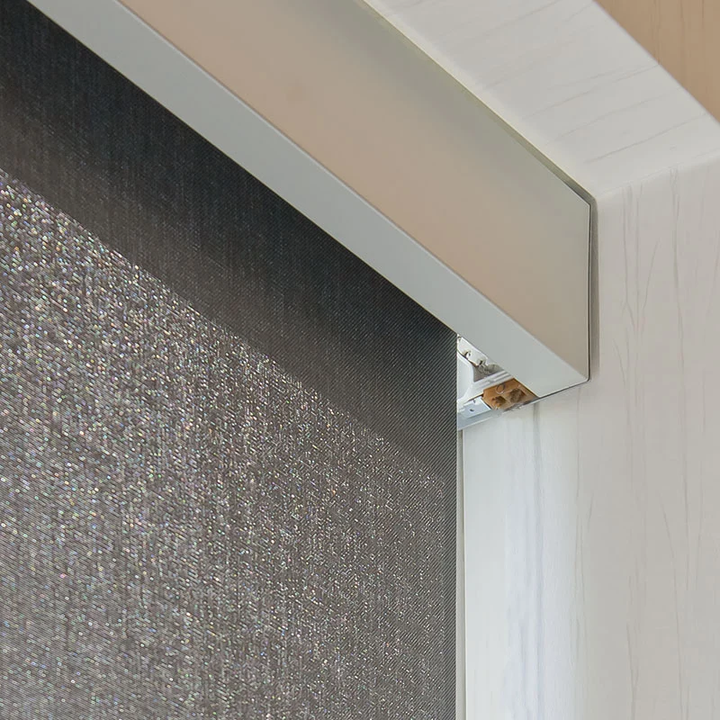 Roller Shades Fascia Roller Blinds Blackout Square Fascia Valance Cassette Light Filtering Solar Roller Shutters Window Blinds