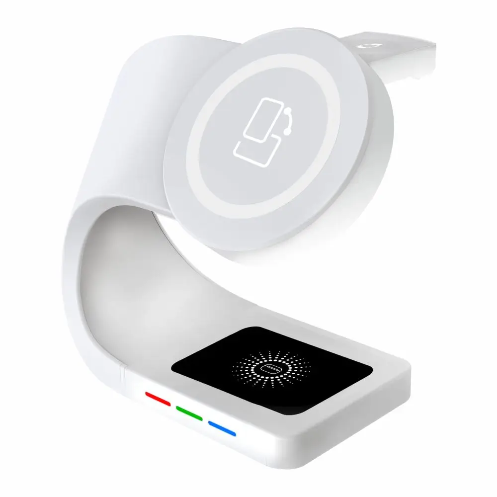 

New 4 in 1 15W 10w 7.5W 5W Fast Charge Wireless Charger Stand Qi Wireless Charging Multifuncion Station for iPhone iWatch Airpod