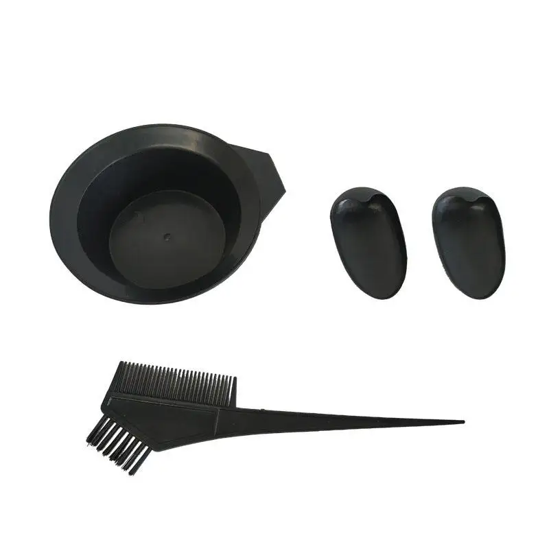

Professional Beauty Salon Tools Cream Hair Dye Comb Brush Color 3 Pcs Hair Dye Bowl Set