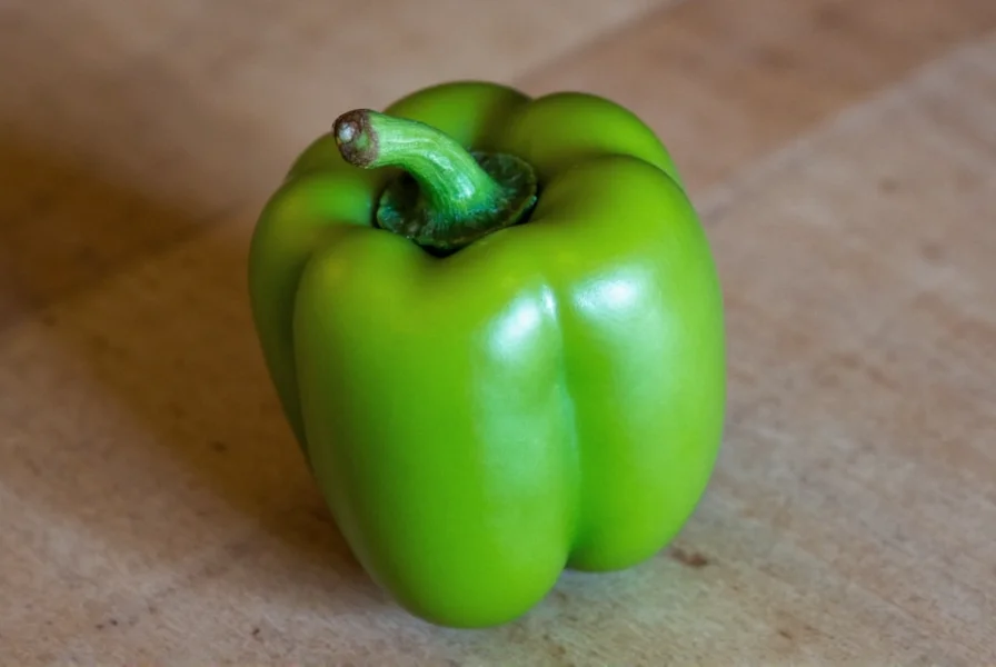 Close-Up of Small Green Chili Pepper