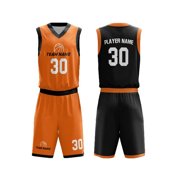 orange and black basketball jersey