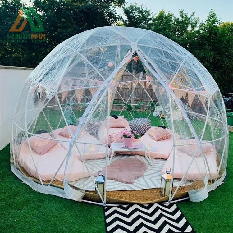 

12ft transparent plastic outdoor garden clear igloo dome tents