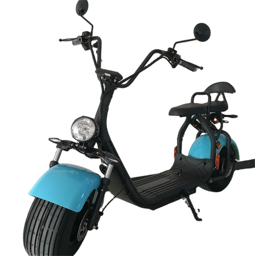 Eu Warehouse Scooter Drop Shipping 2022 Fat Tire Electric Motorcycle with Seat 1500W 2000W 3000W Electric Scooter Adult Citycoco