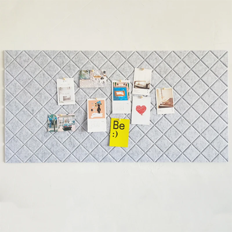 factory supply customized size felt hexagon wall board sticker