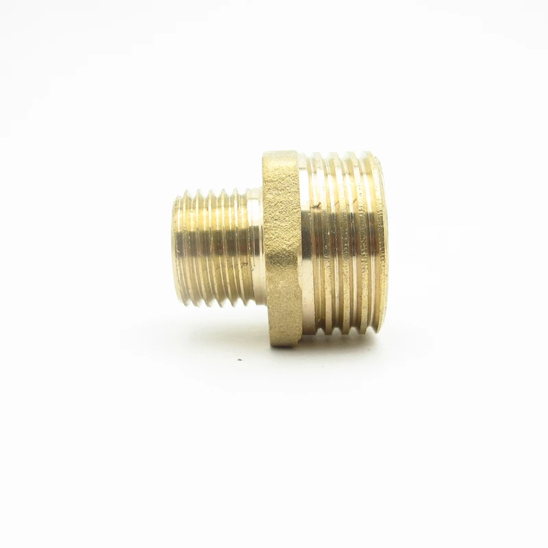 

1/4" BSP Male x 1/2" BSP Male Thread Brass Pipe Fitting Reducer Hex Nipple Coupler Connector Adapter For Water Fuel Gas