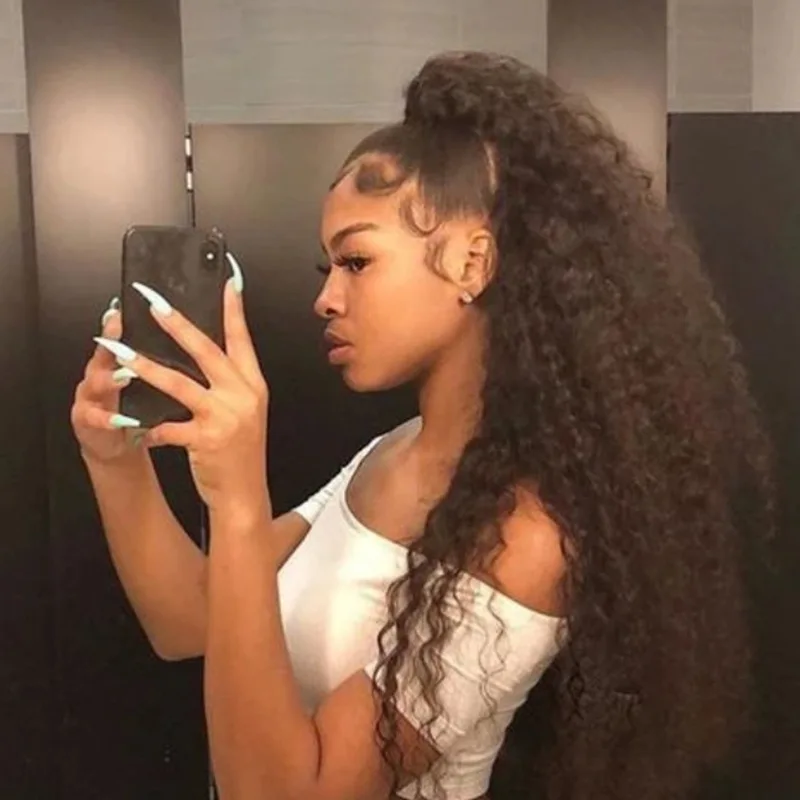

Hair Wig Natural Hairline With Baby Hair Brazilian Synthetic Hair Wigs For Women, Natural color lace wig