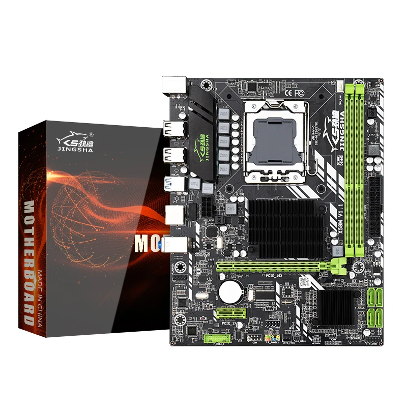 

Jingsha X58 high performance gaming MATX lntel LGA 1366 motherboard