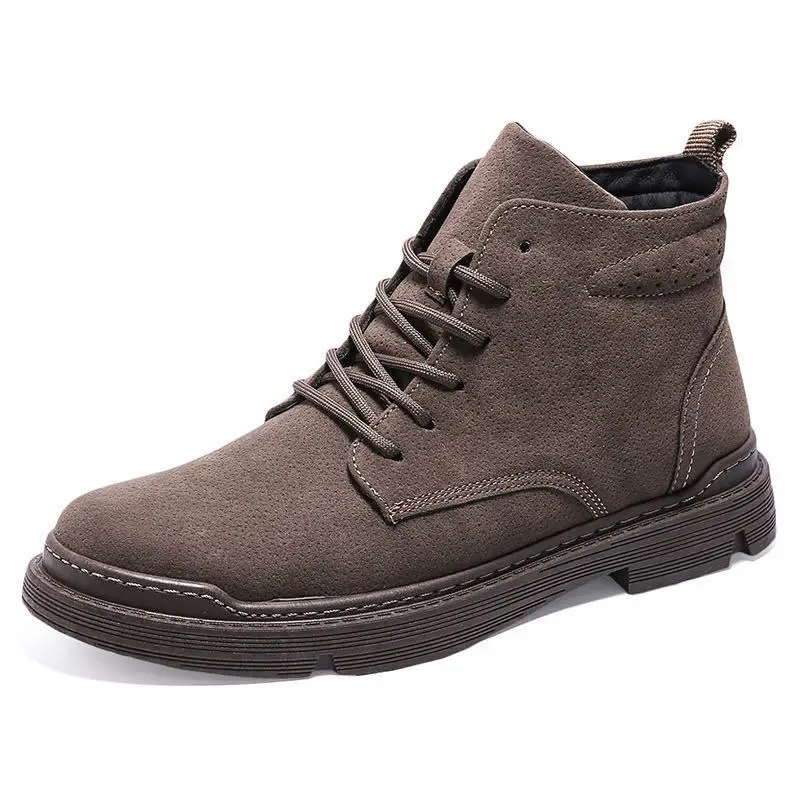 

Newest Autumn Winter Martin Boots Men's Shoe Outdoor Black Cotton Boots