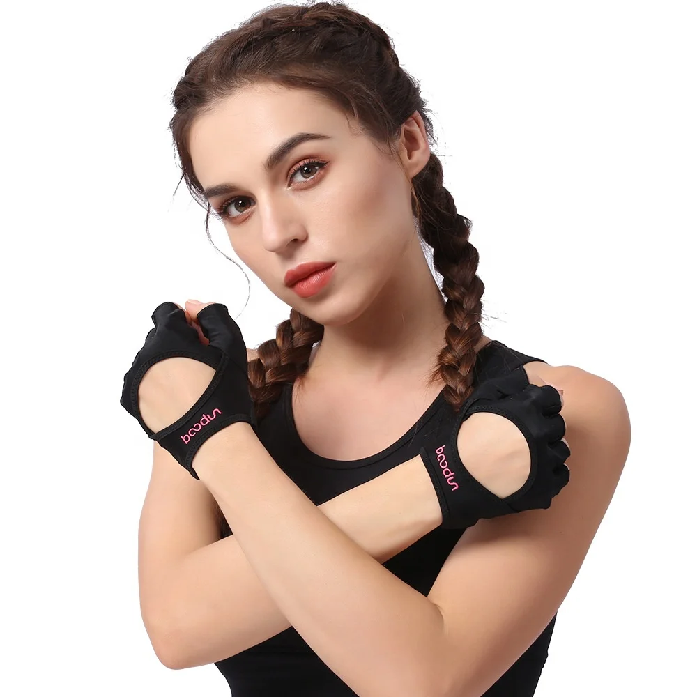 

Weight Lifting Dumbbell Gym Yoga Gloves Fitness Exercise Gloves, Black,pink