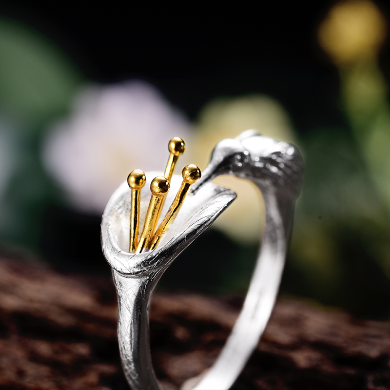 

Custom Real 925 Sterling Silver Hummingbird Rings Fine Jewelry For Women Men