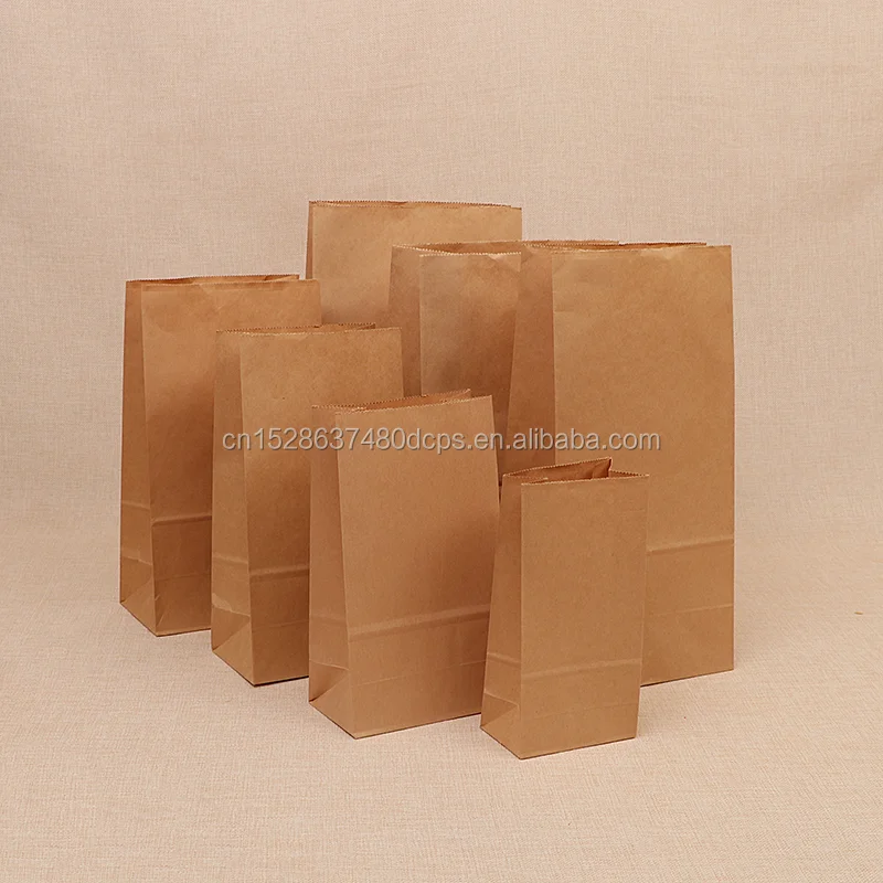 Food Grade Hamburger Paper Bag Buy Bread Packing Brown Food Paper Bag,Kfc Brown Paper Bags