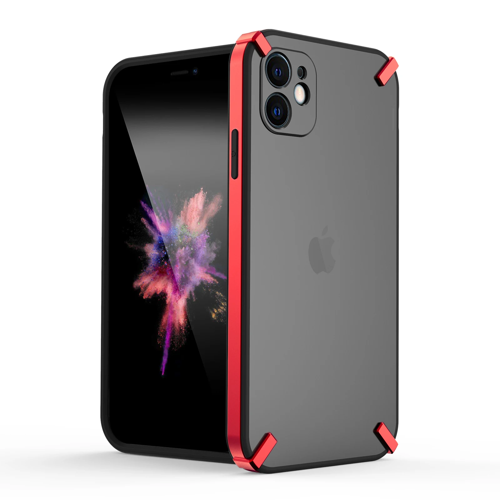 

2021Cost-effective fashion compatible with car magnetic cover dropship clear 1phone 2 in 1 tpu + pc phone casefor aiphone 11, 4 color