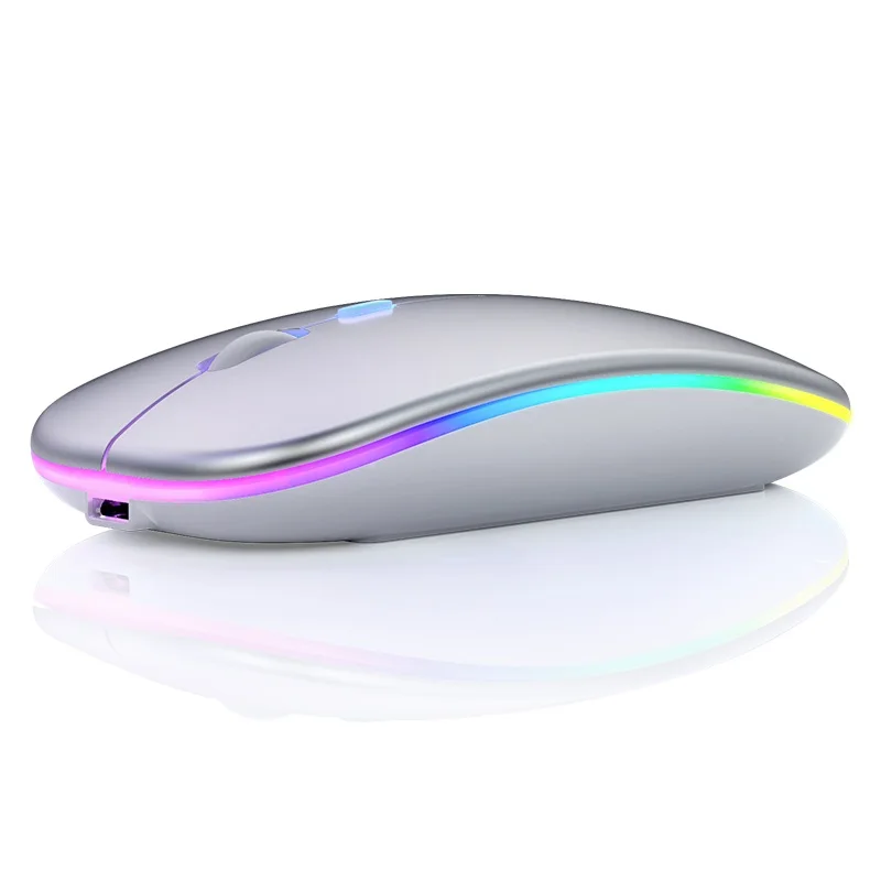 

Mini Silent USB Optical Rechargeable Mice LED 2.4Ghz Gaming Cheap Wireless Mouse Portable for MacBook PC Laptop