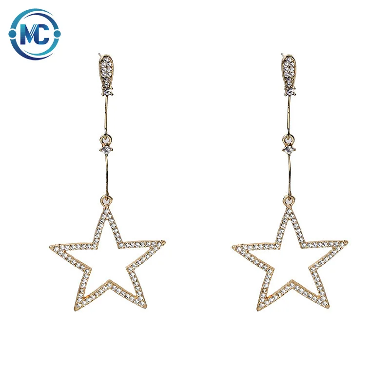 

New Party Star Women Earring Korean Statement Alloy Jewelry Fashion Earrings For Ladies, Picture shows