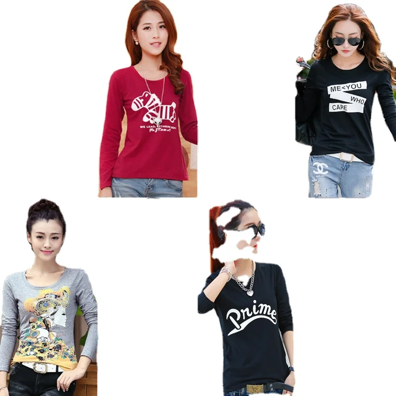 

Mix Color mix design Women garments T-Shirts with Long Sleeves Stock