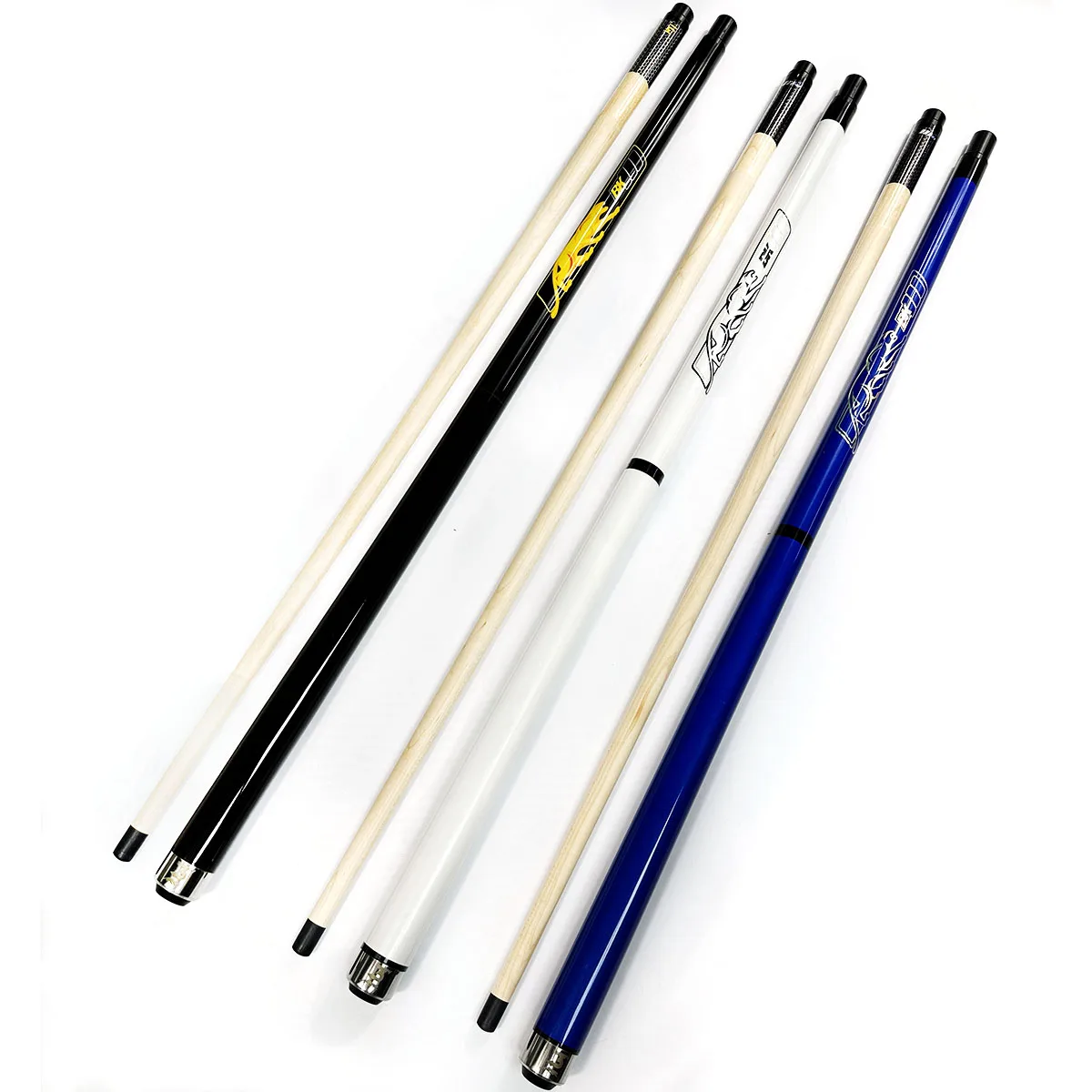 Premium 3pcs Maple Wood Shaft 58inch 13mm Tip Billiard Pool Snooker Jump Break Cue for Sale