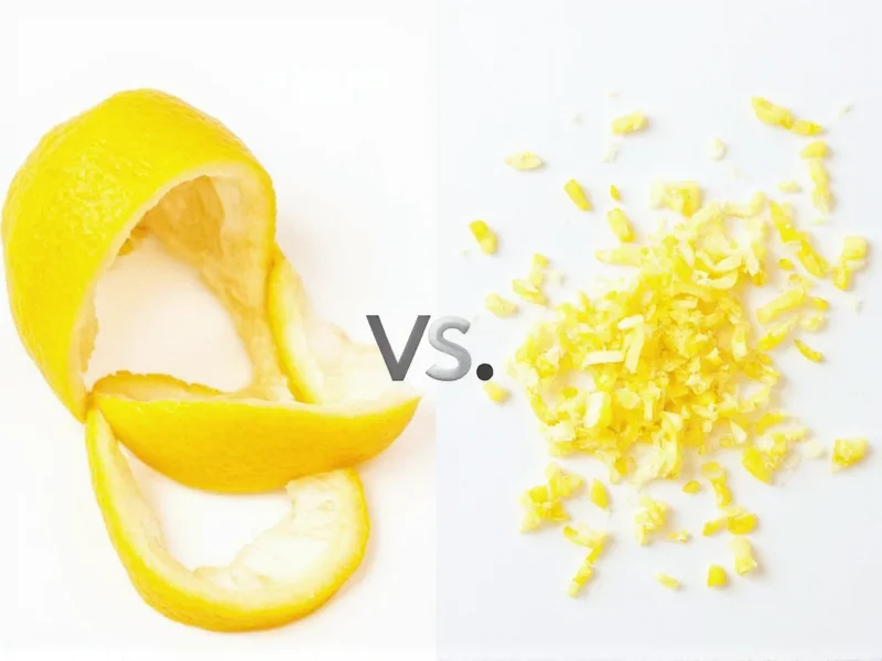 Lemon Peel vs Lemon Zest: Key Differences Explained