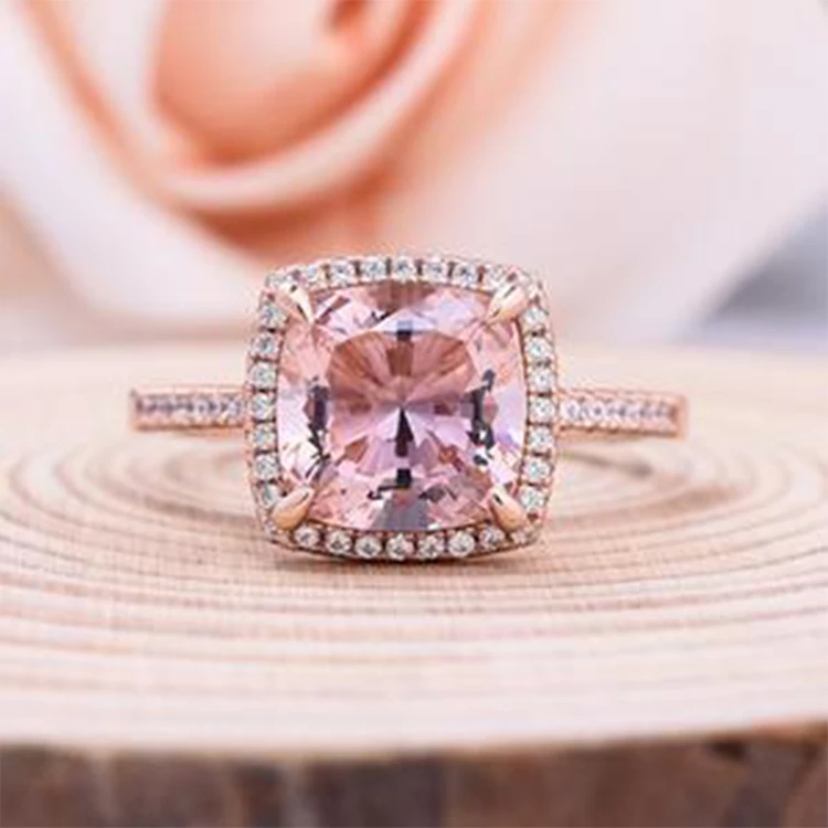 

2021 New fashion 925 sterling silver baguette diamond ring for women