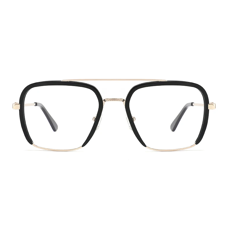 

Wholesale Top Acetate Metal Optical Frame Anti Blue Light Blocking Glasses Slim Metal Temples Eyeglasses Frames Men Women