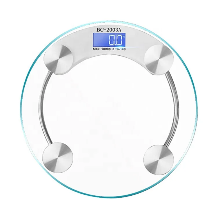 

Digital Body Weight Bathroom Scale 5mm Tempered Glass Electronic Weighing Scale