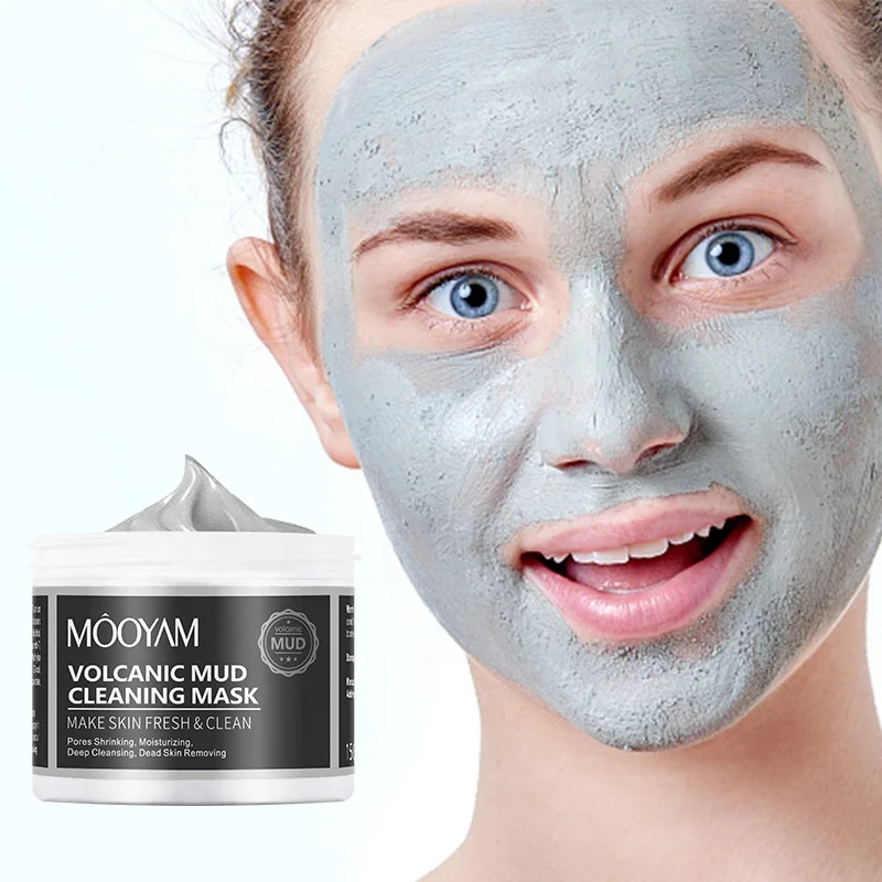 

Volcanic Mud Cleansing Facial MaskDead Sea Mud Mask Face Body Cleansing Acne Blackhead Volcanic Mud Mask