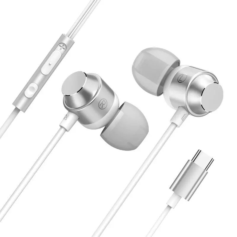 

Wired Earphone With Bass Earbuds Stereo Type C Earphone Music Sport Gaming Headset With mic For Samsung S10 for Huawei Headphone